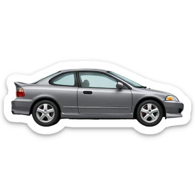 Grey Honda civic 1999 sticker