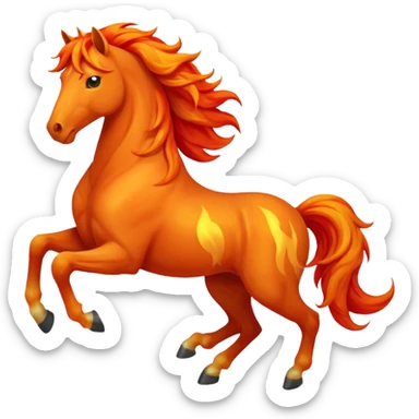 fire horse sticker