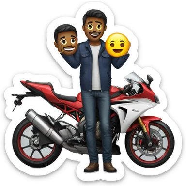 men hugging tvs rr310 bike sticker