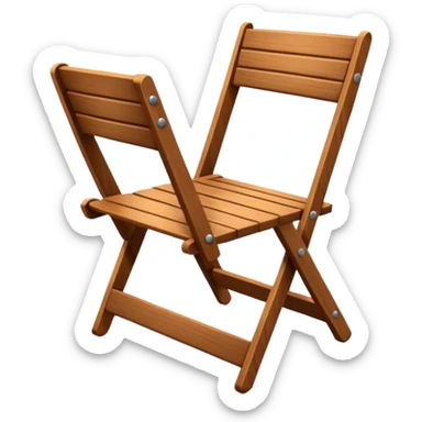 Chair folding sticker
