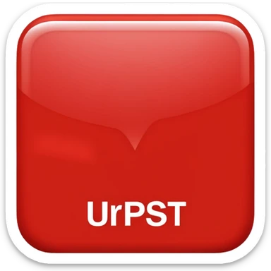 a red square with the words "ur pist" in the middle of the square sticker