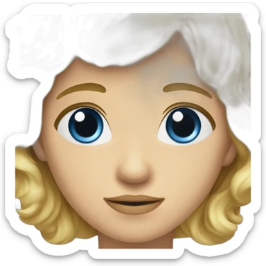 Garçon blond yeux bleu tâche de rousseur sticker