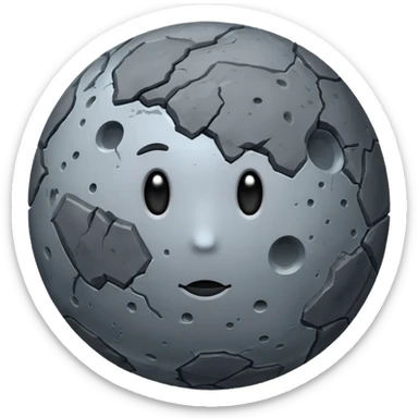 realistic mercury planet emoji sticker