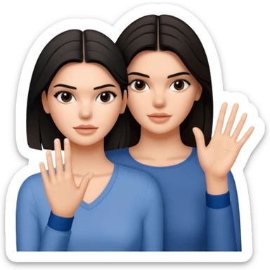kendall jenner gibt einer anderen Frau die Hand sticker