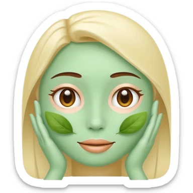 Minimal wellness emoji representing tighter skin and firmness,
subtle lifting effect, smooth contours, calm and natural,
no beauty or cosmetic symbols, soft sage green color palette sticker