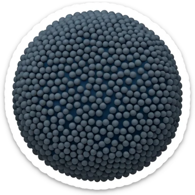 realistic poppy seeds scatter or mound tiny round dark grey to blue-black matte subtle texture spherical minuscule natural tone variation no jar spoon baked goods or faces clean 3D soft lighting transparent background emoji scale sticker