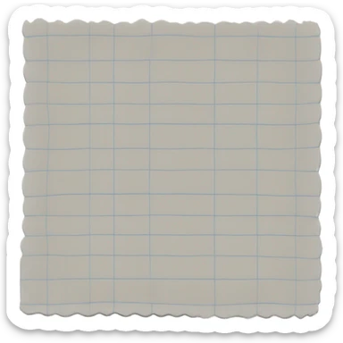 grid pattern napkin sticker