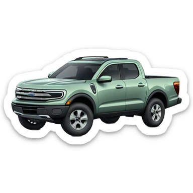 2023 ford Maverick hybrid truck, cactus grey color like light green grey sticker