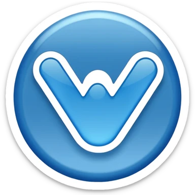 A blue 🔵 tick ✔️mark emoji sticker