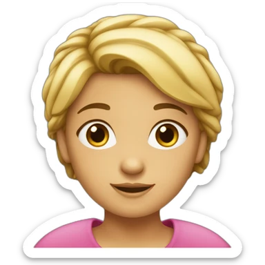 fille avec d’écoute sticker