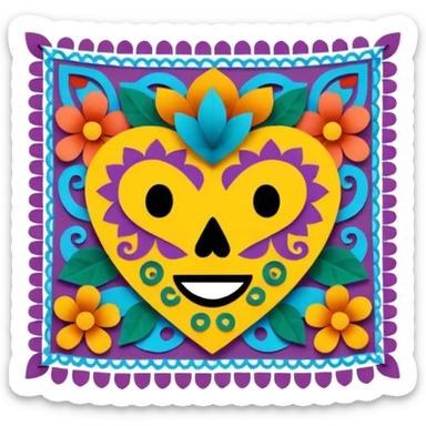 Papel picado sticker