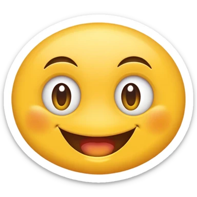 
"Émoji jaune qui rit avec un sourire tordu, yeux remplis de larmes, expression de rire désespéré, entre folie et tristesse. Style simple, mais émotion forte. sticker