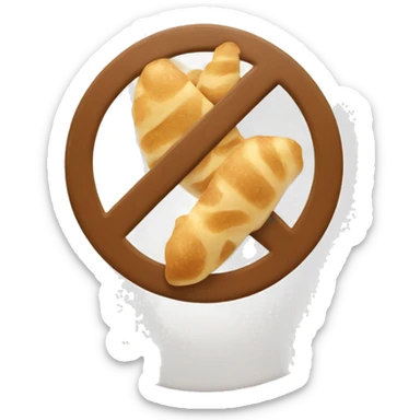 Contains gluten warning sign sticker