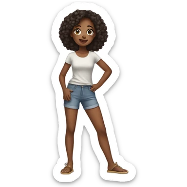 beautiful daughter, full body sticker