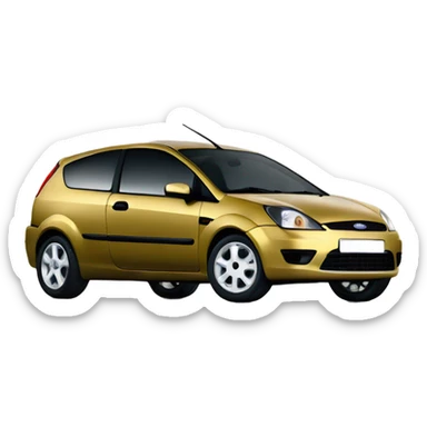 Ford fiesta from 2004, gold color sticker