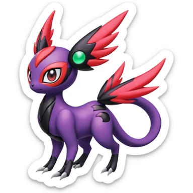 Meloetta-Yveltal-Noibat-Pokémon-Fakémon-fusion-hybrid-creature sticker