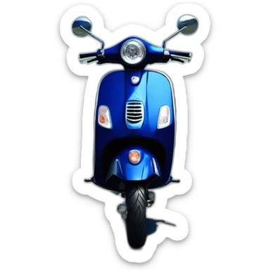 Beautiful and cutie Vespa Lx Midnight Blue  sticker