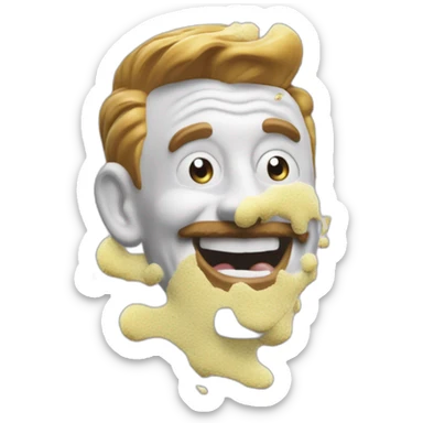 Chuckle Brother toothpaste advert covered in paste paste everywhere sticker