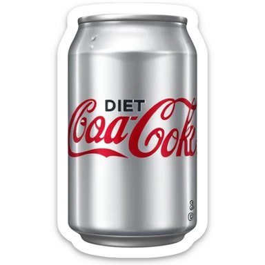 Diet coke can empji small sticker