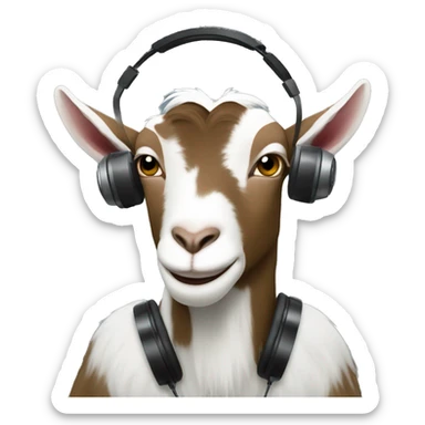 Dj goat sticker