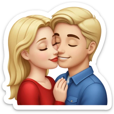 Pareja besándose  sticker