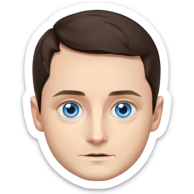 Elijah Wood with blue eyes sticker