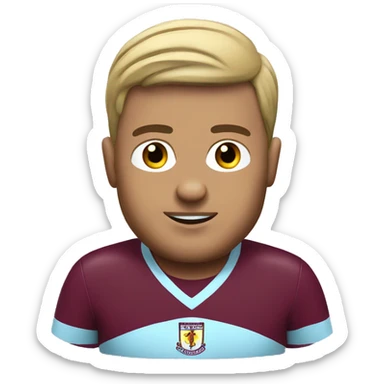 Aston Villa supporter sticker