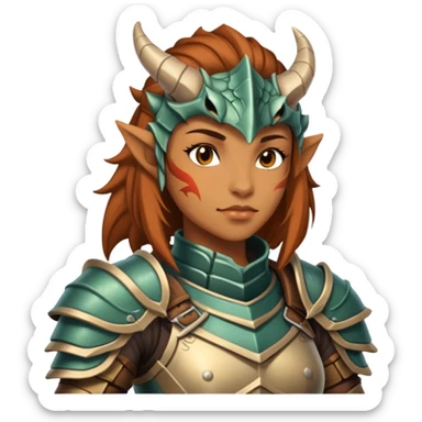 Warcraft-Dragonborn -female sticker