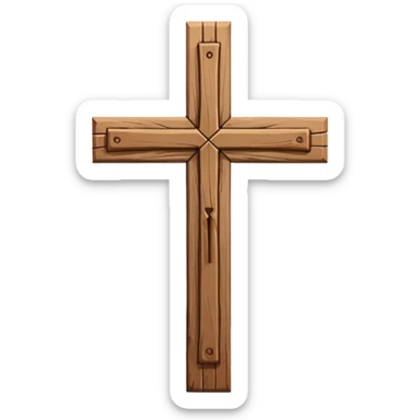 Franciscan cross sticker