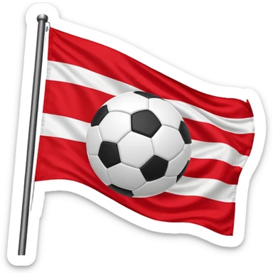 Royal antwerp fc flage whit read and a football sticker