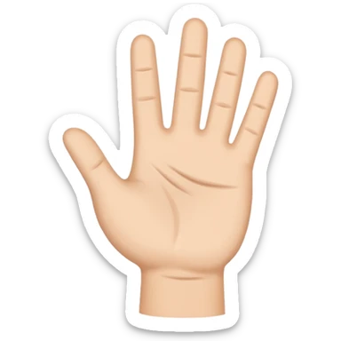 hello waving hand for SMS text sticker