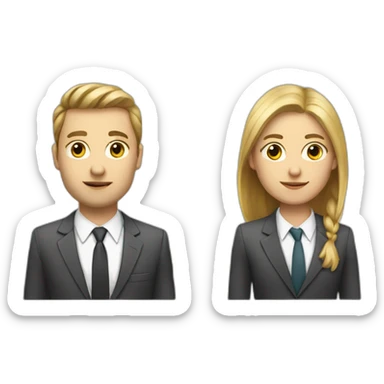 two-Colleagues-on-a-meeting-white-skin sticker