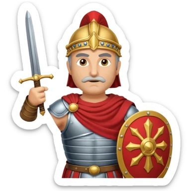 Famoso general cartagines de alto rango de la época púnica, estratega militar muy importante foto del cuerpo entero sticker