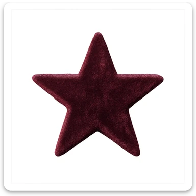 tiny star with a velvet texture, glamorous and stylish sticker