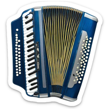 Erlandskian Blue Terminian bayan Accordion Instrument sticker