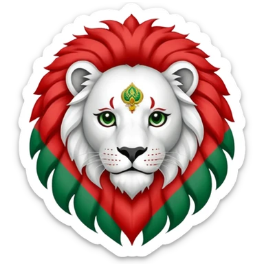 The persian flag with the lion that was there before the revolution sticker