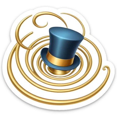 🎩🕳️ Top Hat Portal – A magician’s trick gone interdimensional. sticker