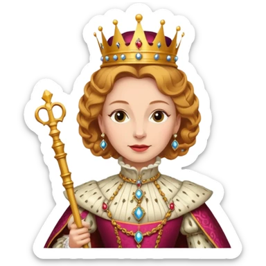 queen elizabeth 1 sticker