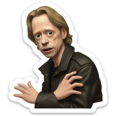 Steve buscemi qui écoute du metal sticker