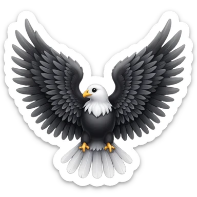 black angel wing sticker