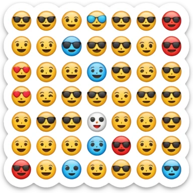 emoji de ofrecer los servicios de una manera inteligente y organizada sticker