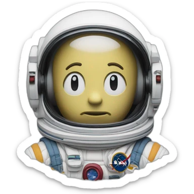 astronaut by KAWS sticker