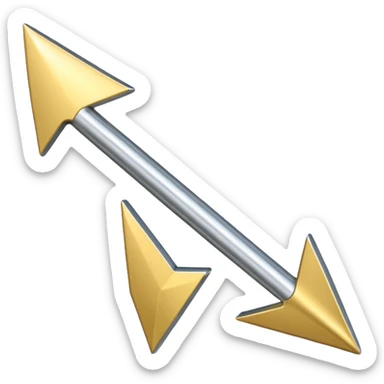 Direction Arrow towards up a single arrow  sticker