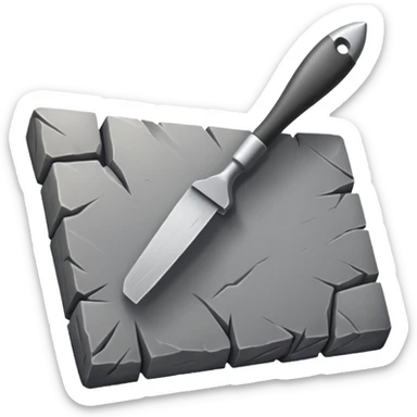 A primitive stone scraper with rough cutting surface.






 sticker