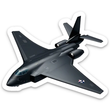 Military Bomber - B-2 Spirit - Northrop Grumman (Model Year: 2021) (Iconic colour: Stealth black) sticker