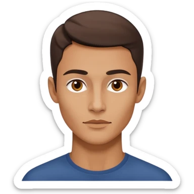 A person who has the sharpest jawline sticker