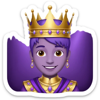 Purple royalty sticker