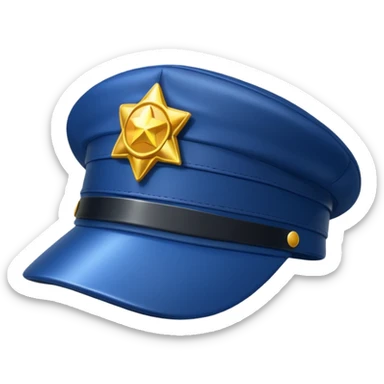police cap sticker