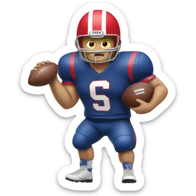 Trump as a quarterback  sticker