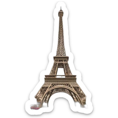 paris eiffel tower sticker